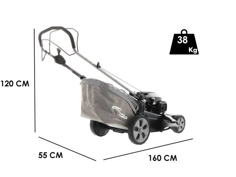 Rasaerba trazionato a scoppio CastelGarden XS 55 HV - 4 in 1 - Taglio da 53 cm - Motore Honda GCVx 200