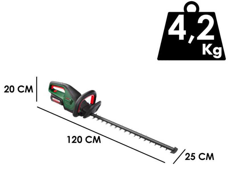 Bosch AdvancedHedgeCut 36 - Tagliasiepi a batteria litio 36V/2Ah - Lama da 65 cm 