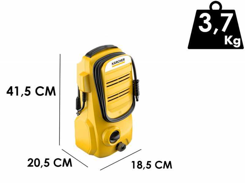 Karcher K2 Compact Home - Idropulitrice compatta ad acqua fredda - 360 lt/ora -110 Mbar