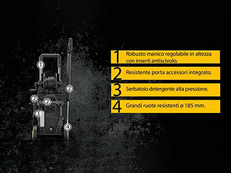 DEWALT DXPW002ME - Idropulitrice ad acqua fredda semiprofessionale - 450 l/h - 150 bar