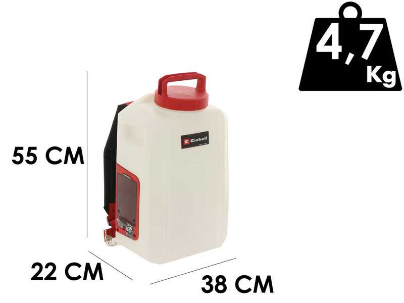 Einhell GE-WS 18/150 Li - Pompa irroratrice a zaino a batteria - 18V 5.2Ah