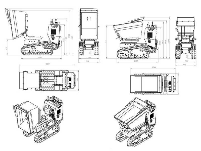 Motocarriola cingolata RAPTOR 7800 HEDT 4.0 - Honda GXe390