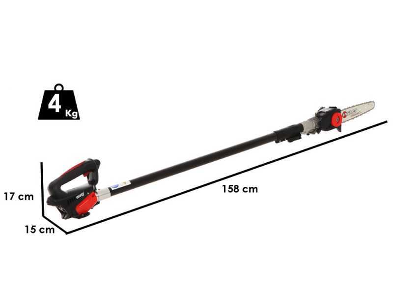 Infaco TR9 - Potatore a batteria su asta telescopica - Batteria a zaino inclusa