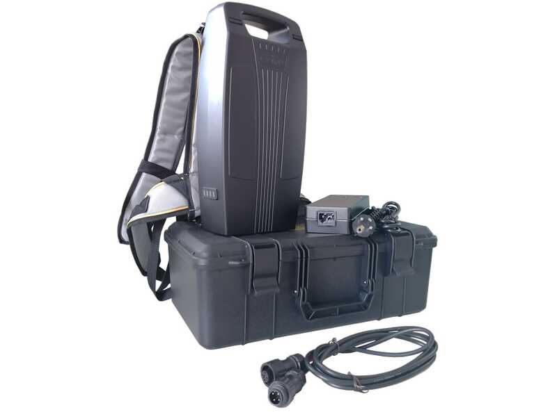 Volpi Olytech Mondial 845XL - Abbacchiatore elettrico a batteria 240/360 - Batteria a zaino inclusa