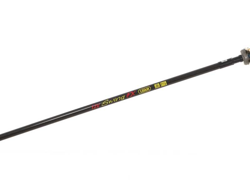 Lisam Swing - Abbacchiatore Elettrico a batteria - Con 8 + 8 denti in carbonio - 240 cm - Asta Fissa