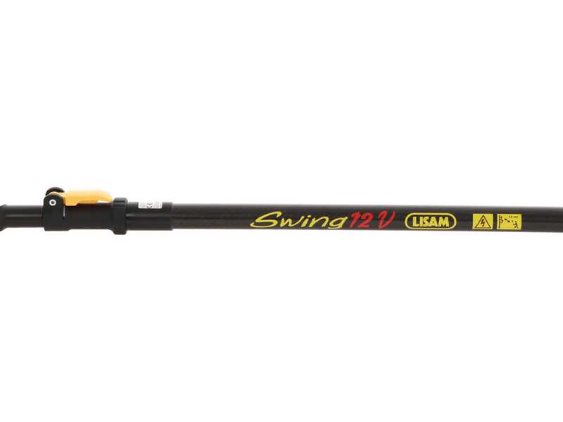 Lisam Swing - Abbacchiatore Elettrico a batteria - Con 8 + 8 denti in carbonio - 220-300 cm - Asta Telescopica