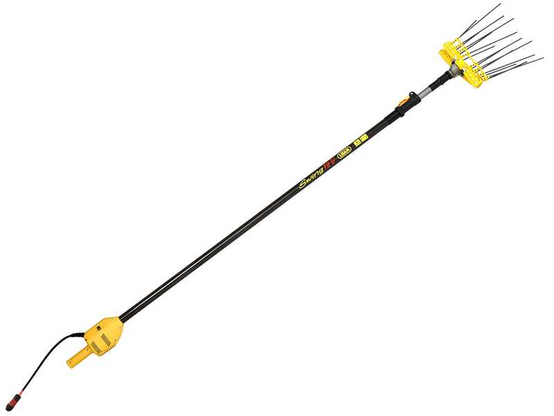 Lisam Swing - Abbacchiatore Elettrico a batteria - Con 8 + 8 denti in carbonio - 220-300 cm - Asta Telescopica