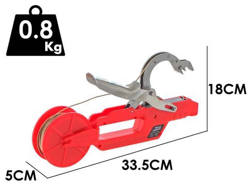 GeoTech TM-EL03 - Legatrice per vigneto elettrica a batteria - 7.2V 2Ah