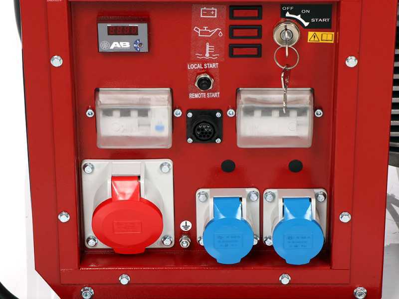 MOSA GE 12000 HZDT - Generatore di corrente diesel 9.6 kW - Continua 8.8 kW Trifase - Motore Hatz 1D90