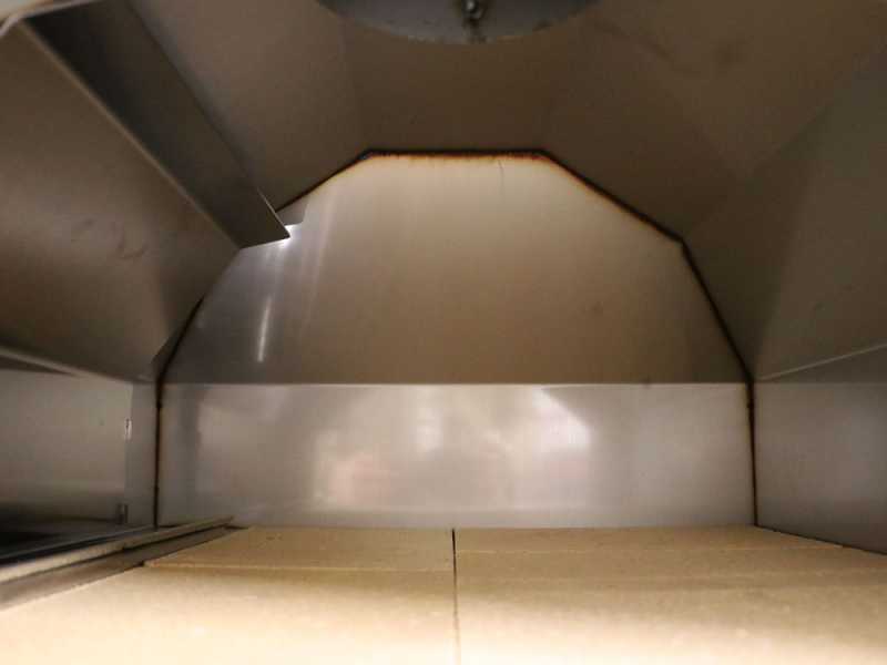 Fontana Margherita Rosso - Forno a gas da esterno con carrello