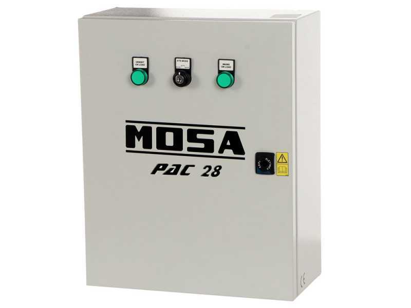 MOSA GE SX 16000 KDM - Generatore di corrente a diesel silenziato 14.4 kW - Continua 13.2 kW Monofase + ATS - Motore Kohler KDW1003