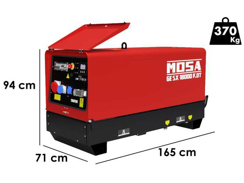 MOSA GE SX 18000 KDT - Generatore silenziato - 14.4 kw