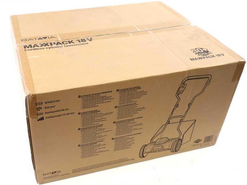 Batavia BT-CLM001 - Tagliaerba elicoidale a batteria - 18V - SENZA BATTERIA E CARICABATTERIA