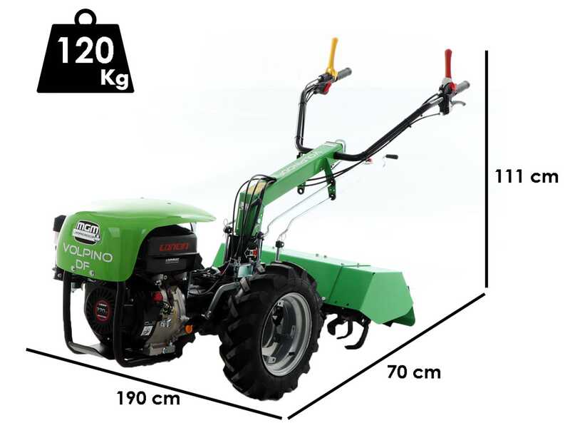 Lampacrescia MGM Volpino DF - Motocoltivatore benzina - Loncin G270F - 10HP