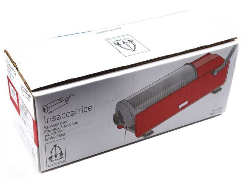 Tre Spade Mod. Star 8 INOX - Insaccatrice manuale per salumi 7 Kg - 2 Velocit&agrave;