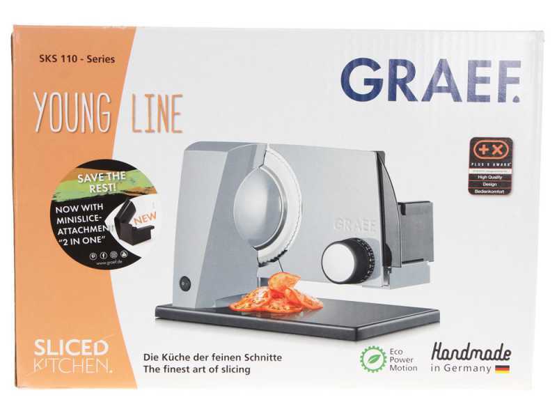 Graef SKS 110 Grigia - Affettatrice con lama da 170 mm