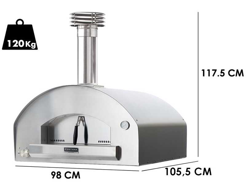 Fontana Marinara Antracite - Forno a gas