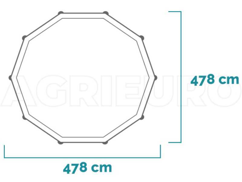 Intex Graphite Grey Panel 26384NP - Piscina Rotonda