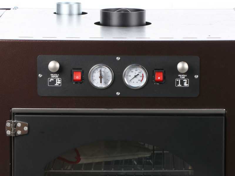 Rossofuoco Garden Color 65 Marrone - Forno a legna da incasso