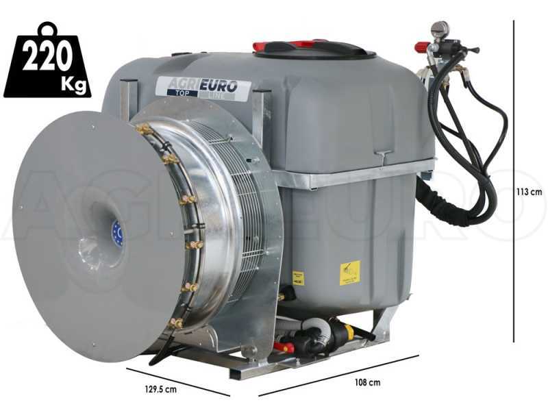 Atomizzatore portato Gray Reverse 600/70 con attacco a trattore per irrorazione - Capacit&agrave; 600 L - Pompa AR713
