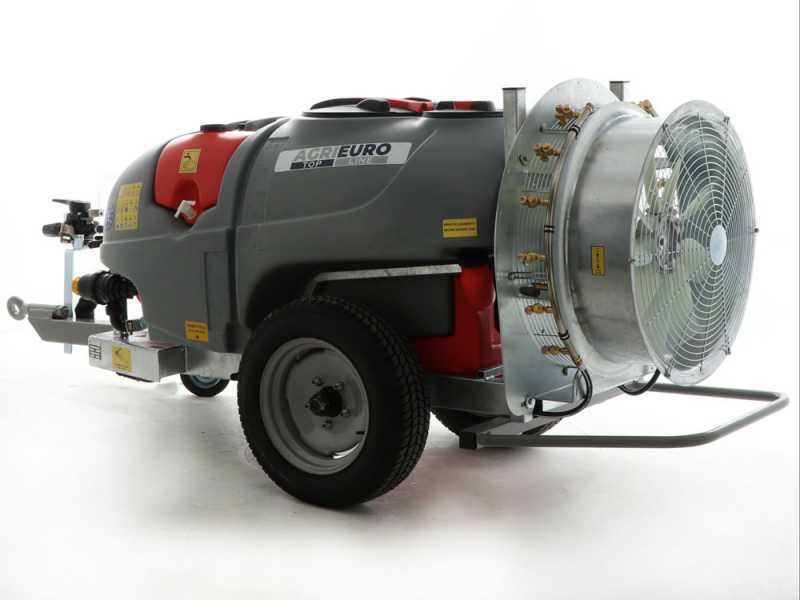 Atomizzatore trainato Gray T Car 600/70 con attacco a trattore per irrorazione - Capacit&agrave; 600L - Pompa AR1064