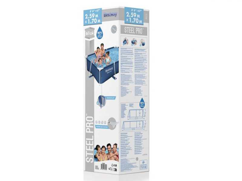 Bestway Steel Pro 56403 - 259x170x61 cm - Piscina fuori terra