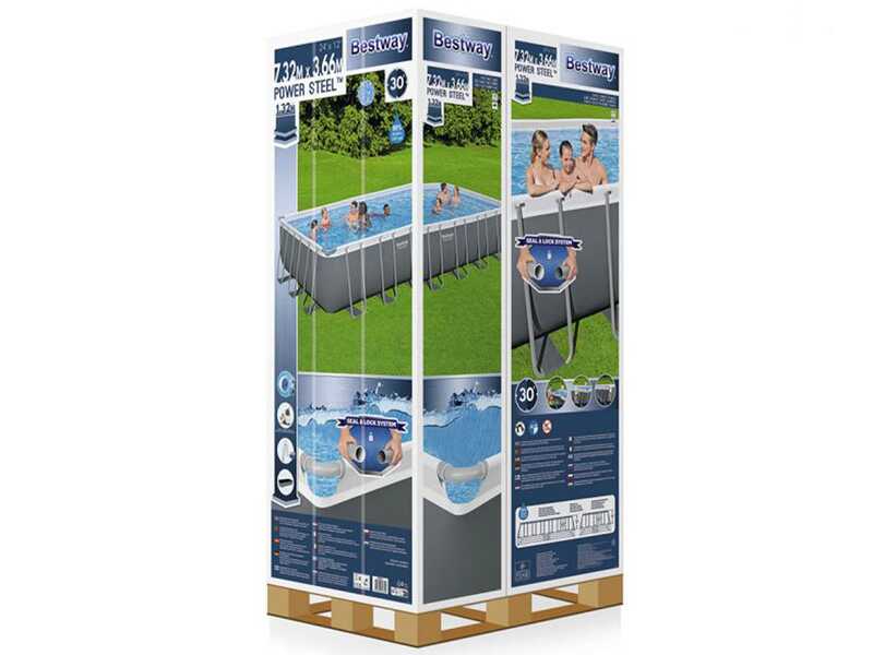 Bestway Power Steel 56475 - 732x366x132 cm - Piscina fuori terra
