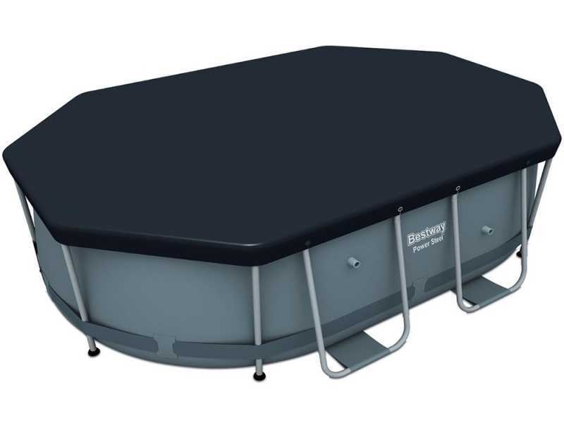 Telo copripiscina frame ovale Bestway 58424 - 300x200 cm