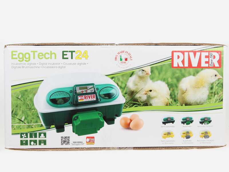 River Systems ET 24 - Incubatrice per uova automatica - 24 uova