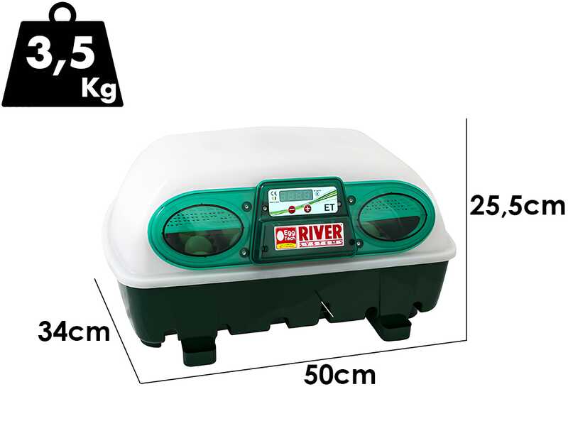 River Systems ET 24 - Incubatrice per uova automatica - 24 uova