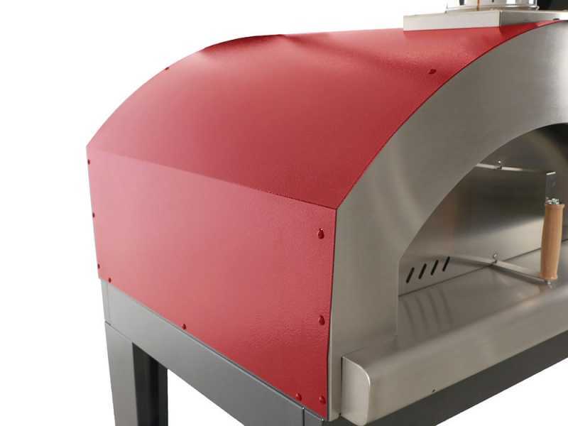 Rossofuoco Campagnolo Rosso - Forno a legna da esterno con carrello