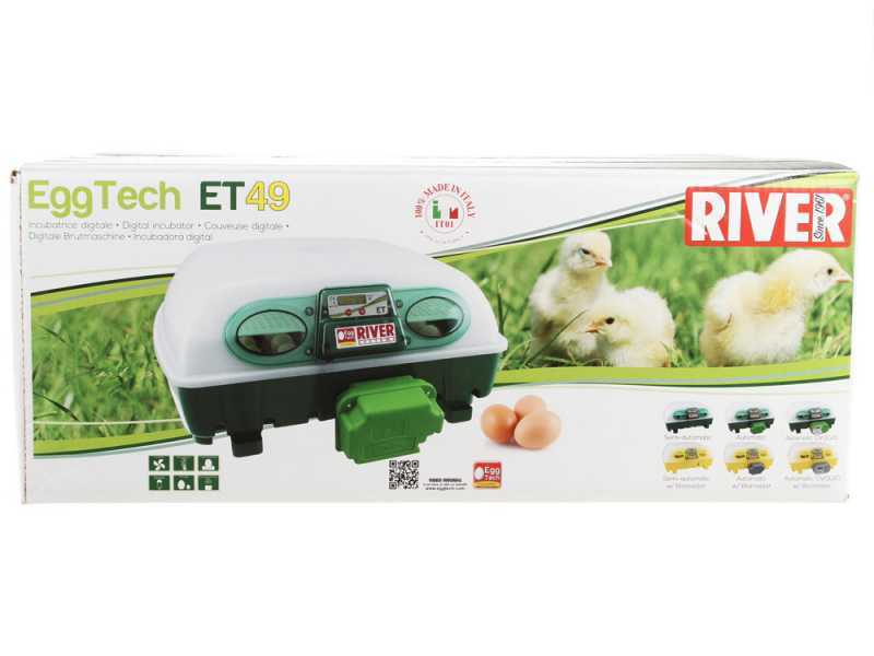 River Systems ET 49 - Incubatrice per uova manuale - 49 uova