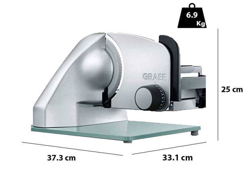 Graef Classic C20 Silver - Affettatrice con lama da 170 mm