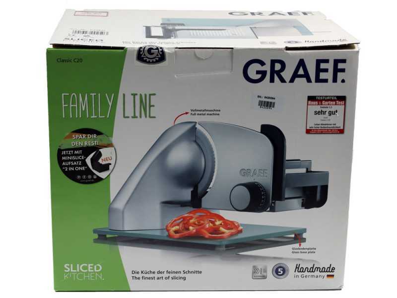 Graef Classic C20 Silver - Affettatrice con lama da 170 mm