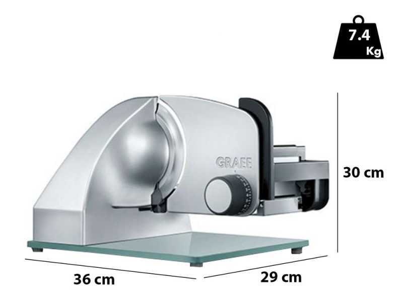 Graef Master M20 - Affettatrice con lama da 170 mm - Affila lama incluso