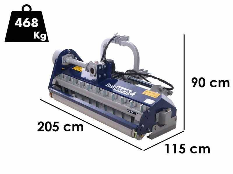 BullMach Demetra 180 SH - Trinciaerba per trattore - Serie pesante - spostamento idraulico