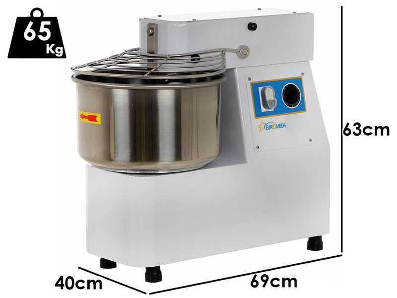 Euromech ETF 20 - Impastatrice a spirale capacit&agrave; 18Kg - Trifase
