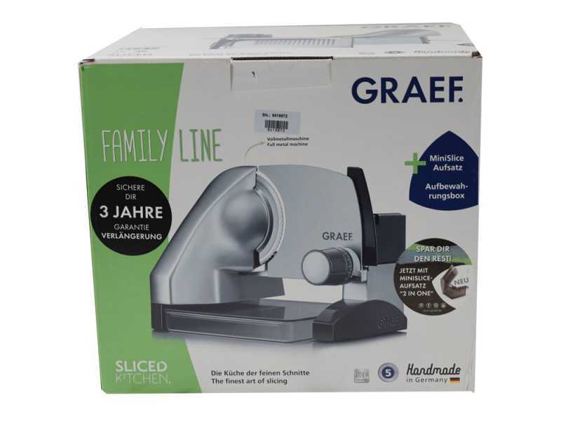 Graef SKS 500 Rossa - Affettatrice 2 in 1 con affettaverdure - Lama da 170 mm