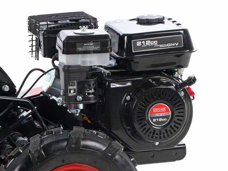 GeoTech MCT 550 - Motocoltivatore a benzina - Ducar DH212 - Fresa reversa - 7HP