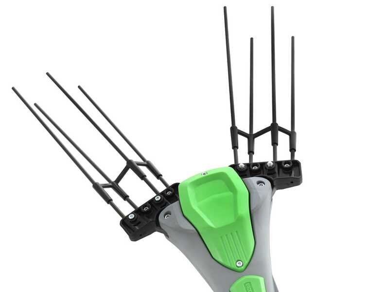 EGO - Set 2 abbacchiatori EGO Lotus - 1 asta fissa &amp; 1 asta telescopica - SENZA BATTERIE E CARICABATTERIE