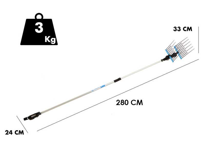 Campagnola Alice STAR ECO - Asta in alluminio - 210 - 280 cm - Abbacchiatore elettrico