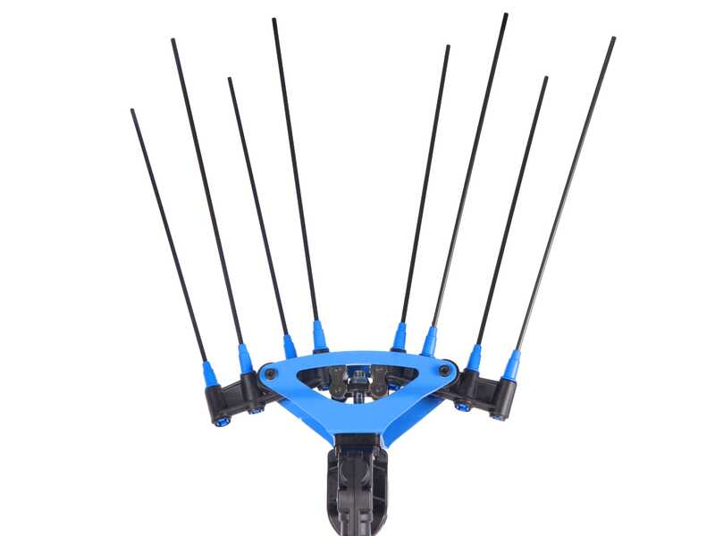 Campagnola Icarus V1 58 - Asta in carbonio da 185-270 cm  - Abbacchiatore elettrico- Batteria a zaino inclusa