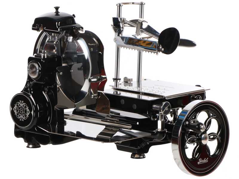 Berkel Tribute Nero - Affettatrice a volano - Lama in acciaio al cromo da 300 mm