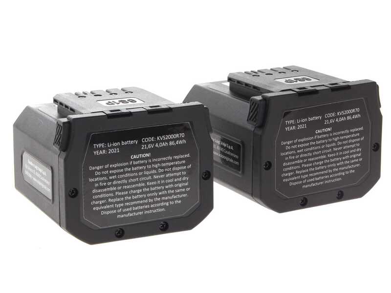 Volpi KVS7100P - Potatore a batteria su asta telescopica - 2 x 21.6V 4.0Ah