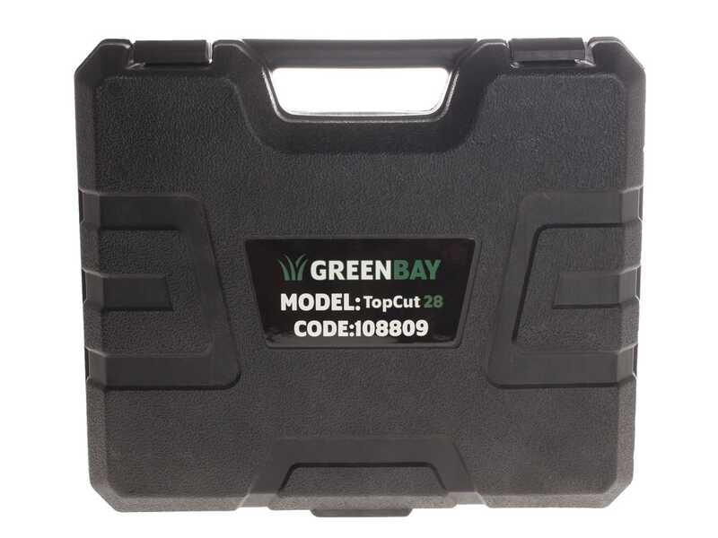 GreenBay TopCut 28 - Forbice elettrica da potatura su asta - 2x 16.8V 2Ah - 150/210 cm
