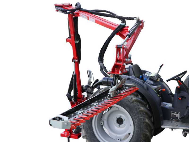 GeoTech Pro THT 175 - Braccio tagliasiepi per trattore con brandeggio laterale