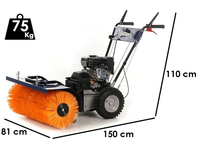 BullMach BM-SS 80 WL - Motospazzatrice multifunzione con avviamento a strappo