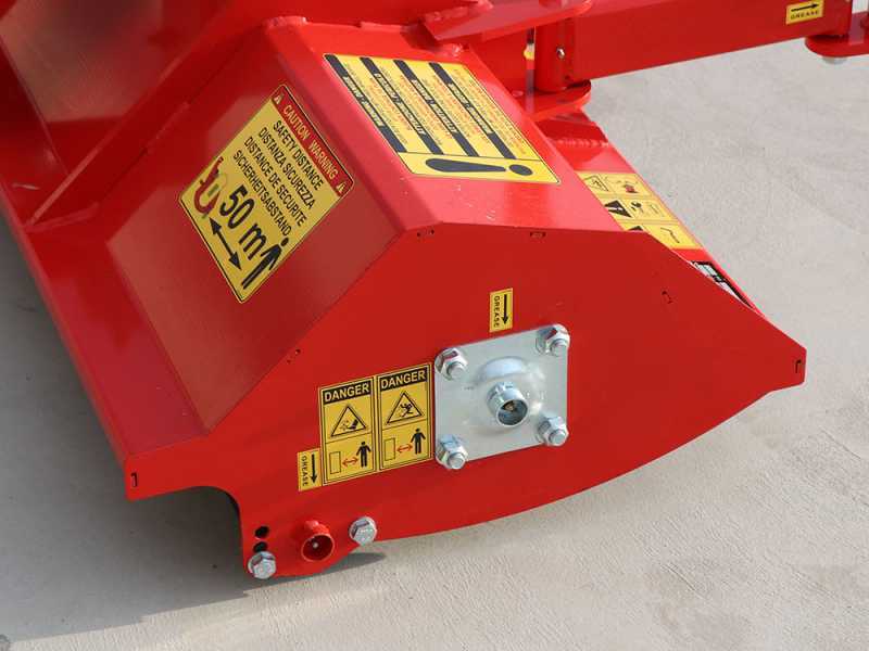 Trinciaerba per trattore Fu Top 96 M - Serie leggera - Spostamento manuale - Presa di forza antioraria (Rotazione sinistra)