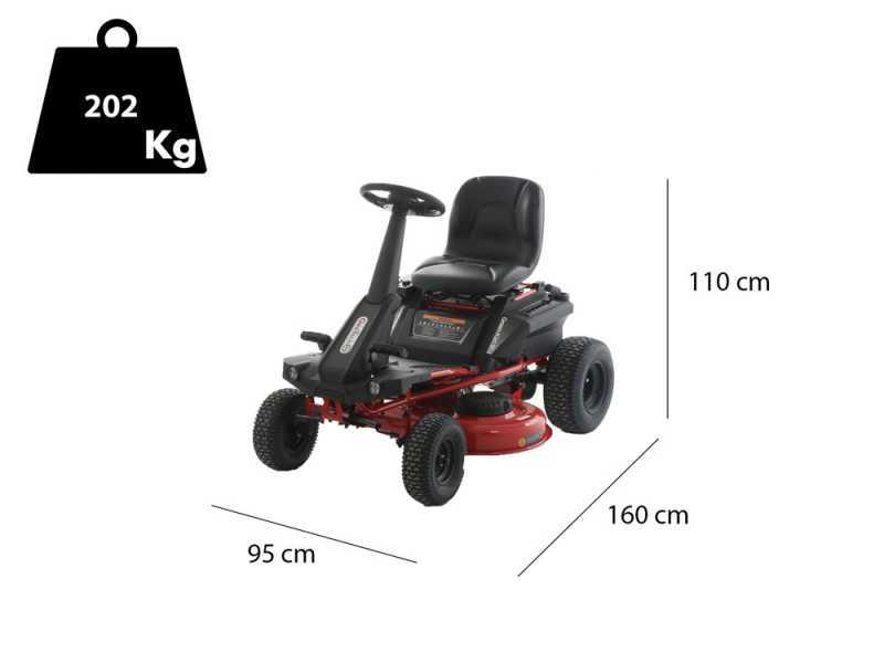OUTLET - SENZA IMBALLO ORIGINALE - Trattorino taglierba a batteria GeoTech-Pro Green-Kart 91 - Motore a batteria 48V/75 Ah - scarico laterale e mulching