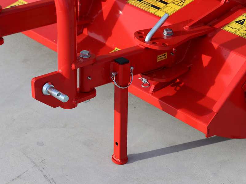Trinciaerba per trattore Fu Top 164 M - Serie leggera - Spostamento manuale - Presa di forza antioraria (Rotazione a sinistra)